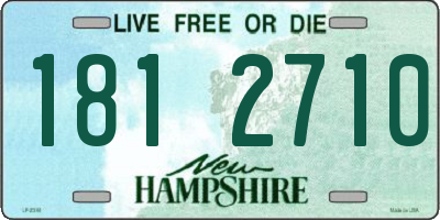 NH license plate 1812710