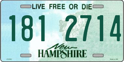 NH license plate 1812714