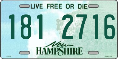 NH license plate 1812716