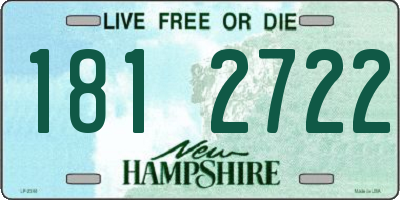 NH license plate 1812722