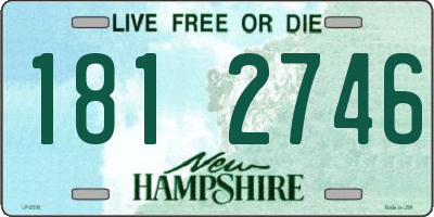 NH license plate 1812746
