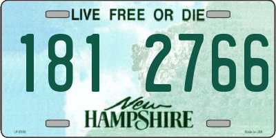 NH license plate 1812766