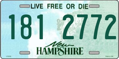 NH license plate 1812772