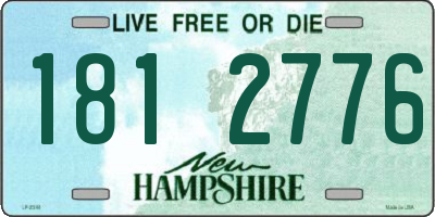 NH license plate 1812776