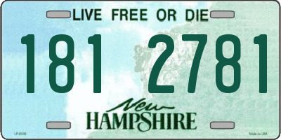 NH license plate 1812781
