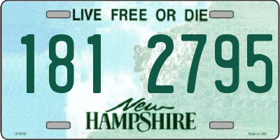 NH license plate 1812795