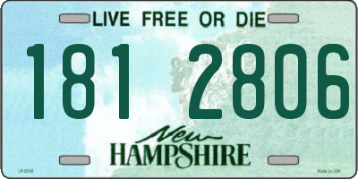 NH license plate 1812806