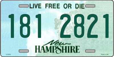 NH license plate 1812821