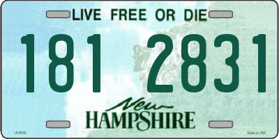 NH license plate 1812831