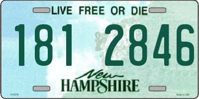 NH license plate 1812846