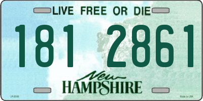 NH license plate 1812861