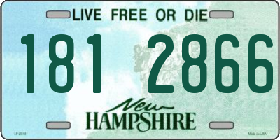 NH license plate 1812866