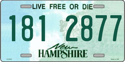 NH license plate 1812877