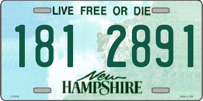 NH license plate 1812891
