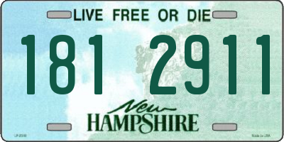 NH license plate 1812911
