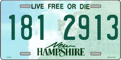 NH license plate 1812913