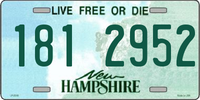 NH license plate 1812952