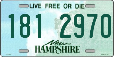NH license plate 1812970