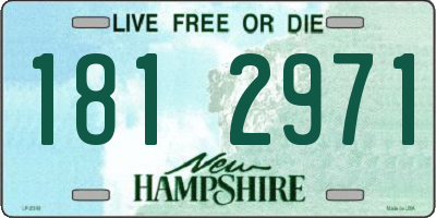 NH license plate 1812971