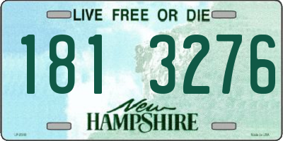 NH license plate 1813276
