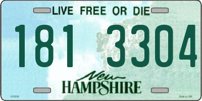 NH license plate 1813304