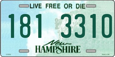 NH license plate 1813310