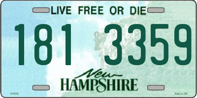 NH license plate 1813359