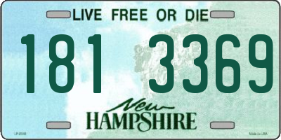 NH license plate 1813369