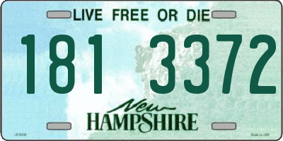 NH license plate 1813372