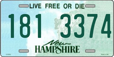 NH license plate 1813374