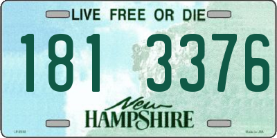 NH license plate 1813376