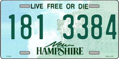 NH license plate 1813384