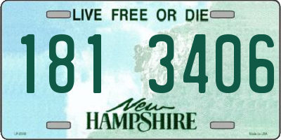 NH license plate 1813406