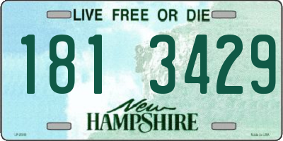 NH license plate 1813429