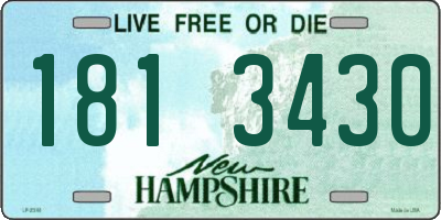 NH license plate 1813430
