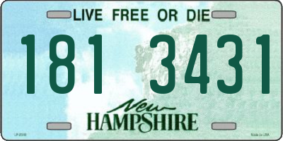 NH license plate 1813431