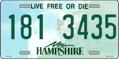 NH license plate 1813435