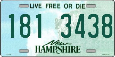 NH license plate 1813438
