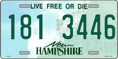 NH license plate 1813446