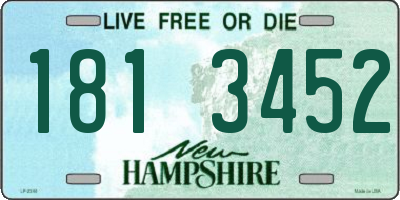 NH license plate 1813452