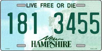 NH license plate 1813455