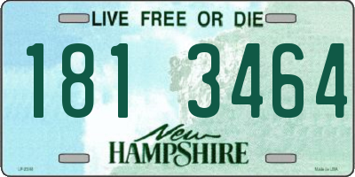 NH license plate 1813464