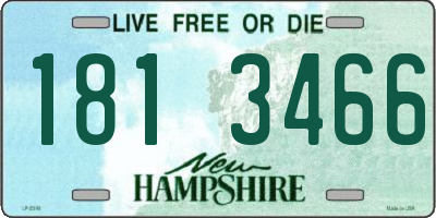 NH license plate 1813466