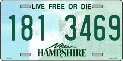 NH license plate 1813469