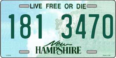 NH license plate 1813470