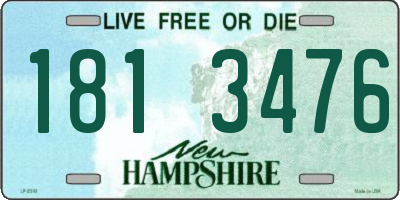 NH license plate 1813476