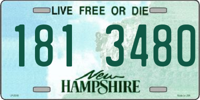 NH license plate 1813480