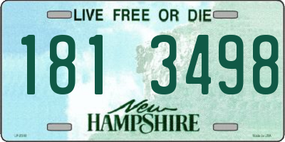 NH license plate 1813498