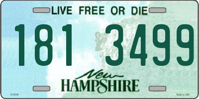 NH license plate 1813499