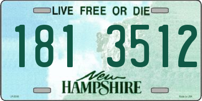 NH license plate 1813512
